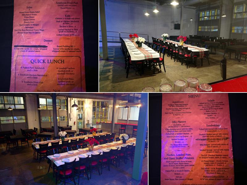 Baker Bros. BBQ Menu