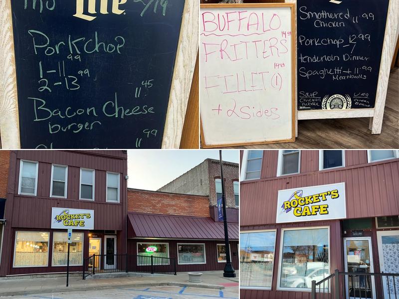 Rocket's Cafe 115 N Liberty St, Rushville
