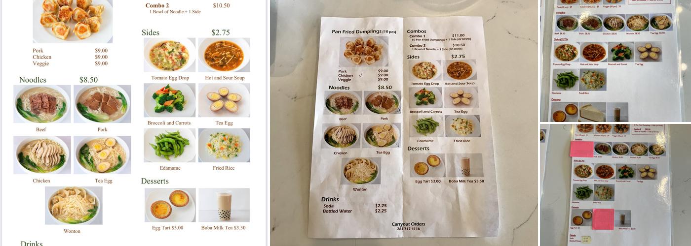 Ling Long Menu