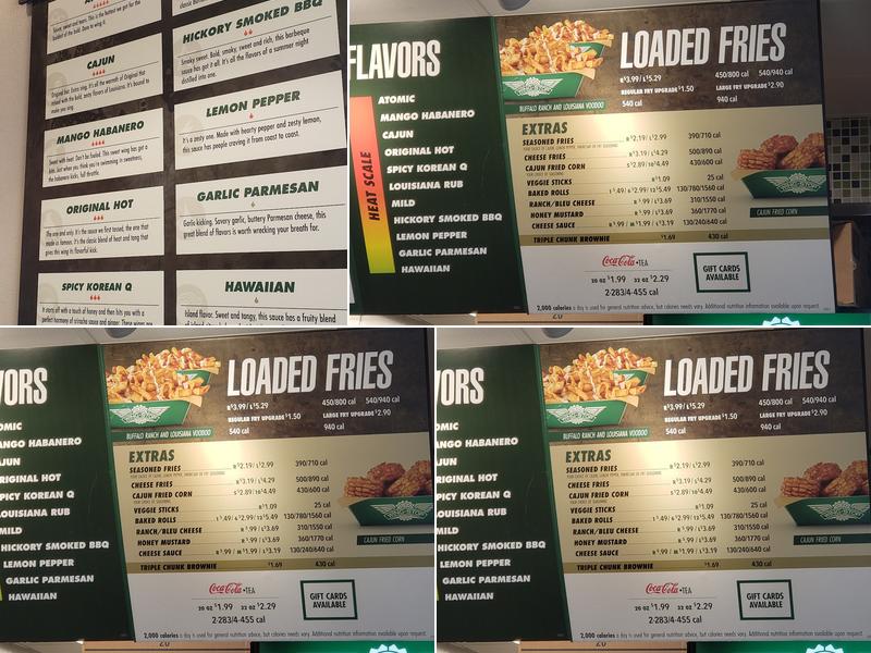 Wingstop Menu