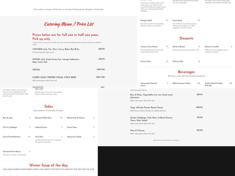 The Flavor Spot ll Menu