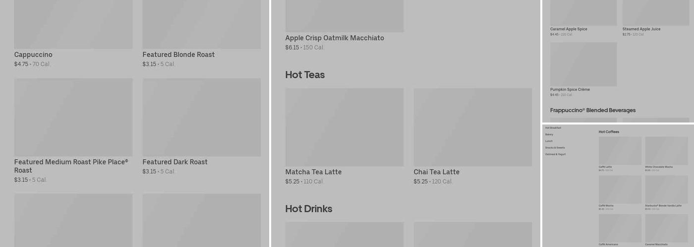 Starbucks Menu