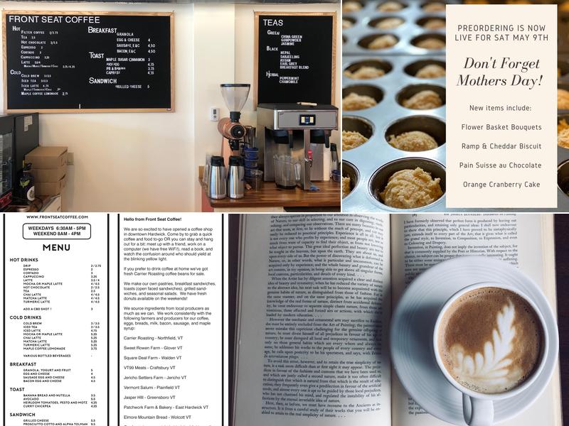 Front Seat Coffee Menu
