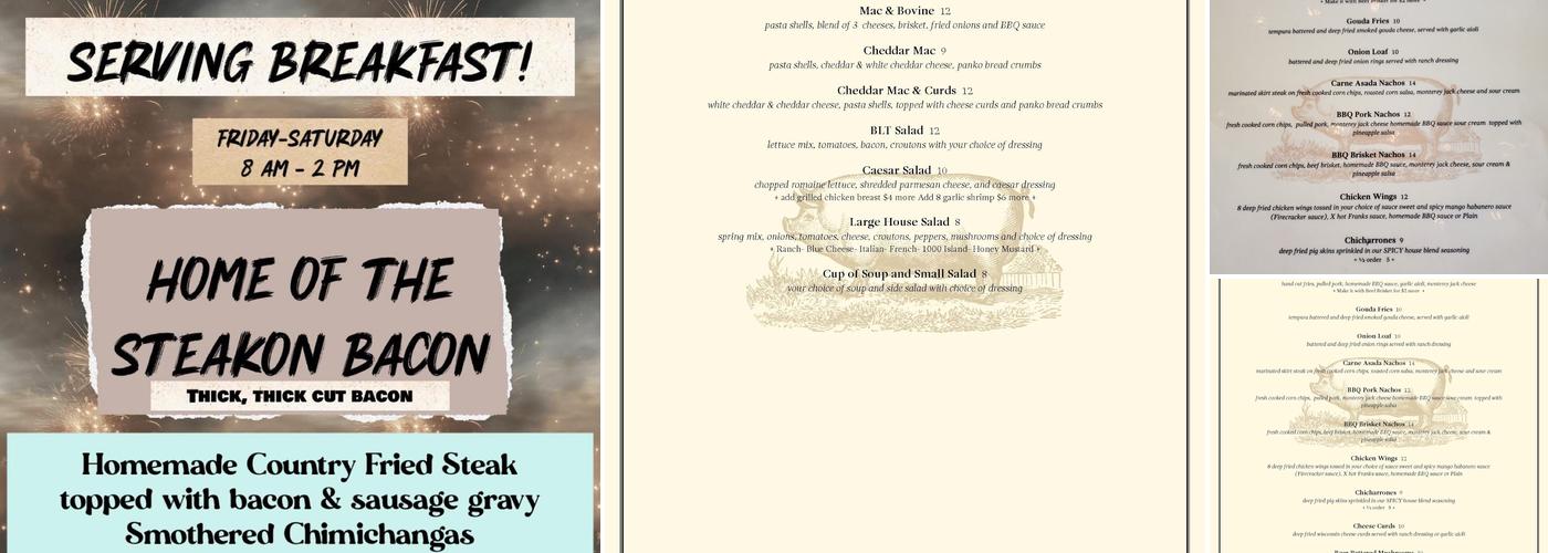 The Wigglin’ Pig Menu