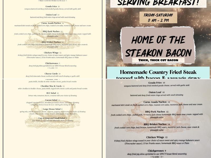 The Wigglin’ Pig Menu