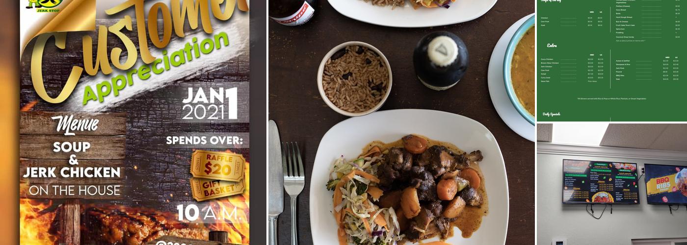 Classic Jamaican Jerk Stop Menu