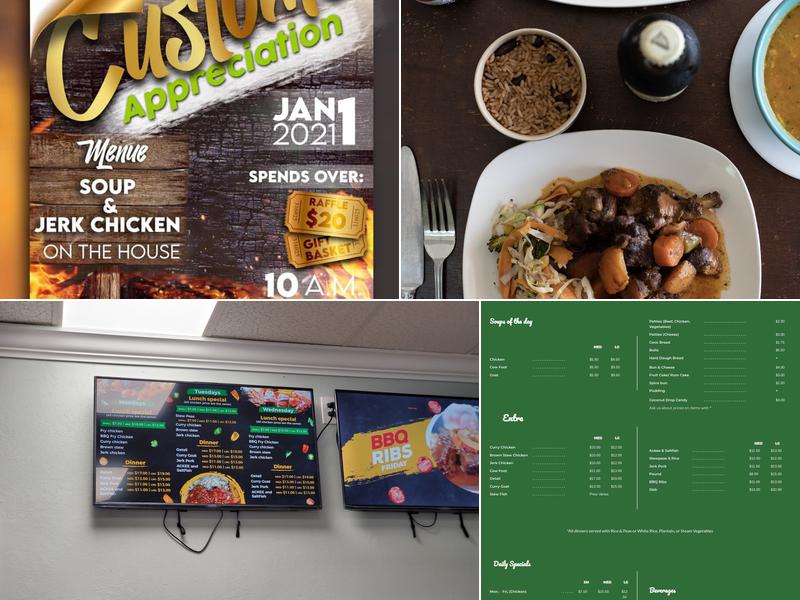 Classic Jamaican Jerk Stop Menu