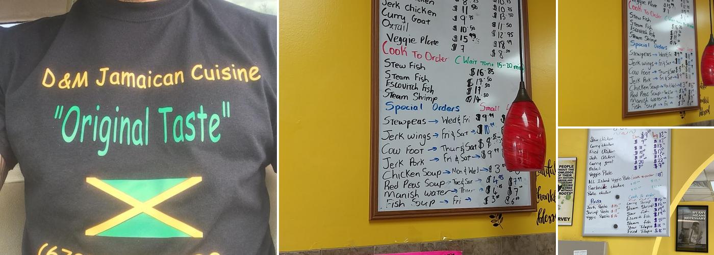 D&M Jamaican Cuisine Menu