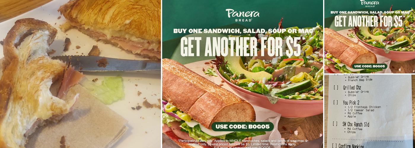 Panera Bread Menu