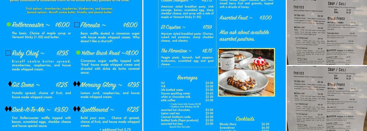 Tin Cup Ice Cream & Desserts Menu