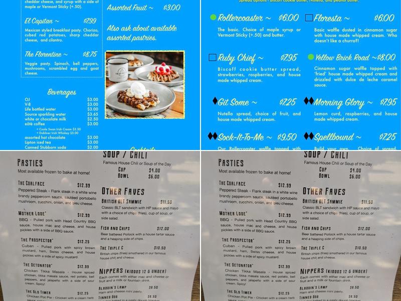 Tin Cup Ice Cream & Desserts Menu