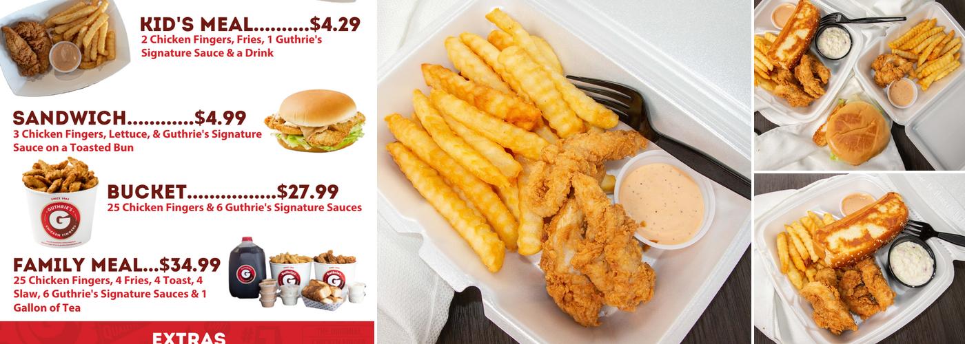 Guthrie's Chicken Menu