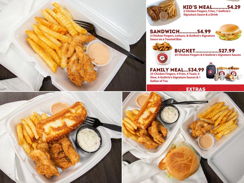 Guthrie's Chicken Menu
