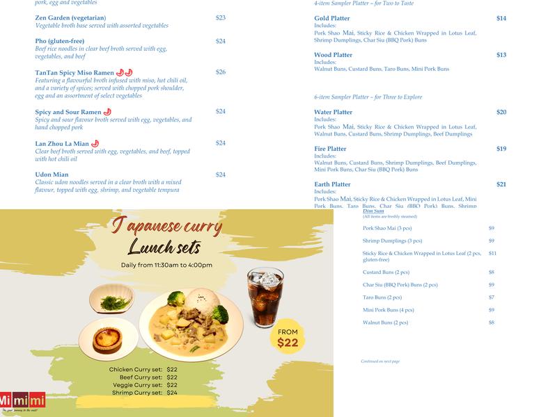 Mimimi Menu