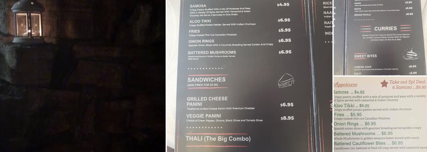 The Spirit Rock Cafe & Curry Menu