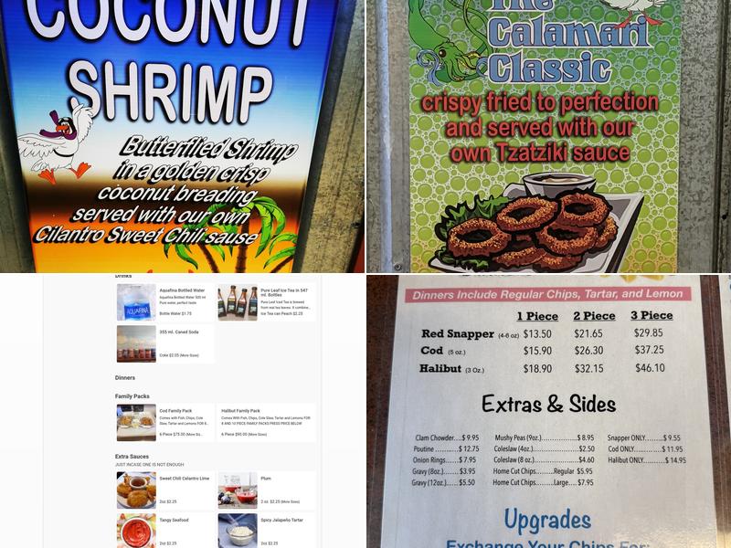 Scott's Landing Fish & Chips Menu