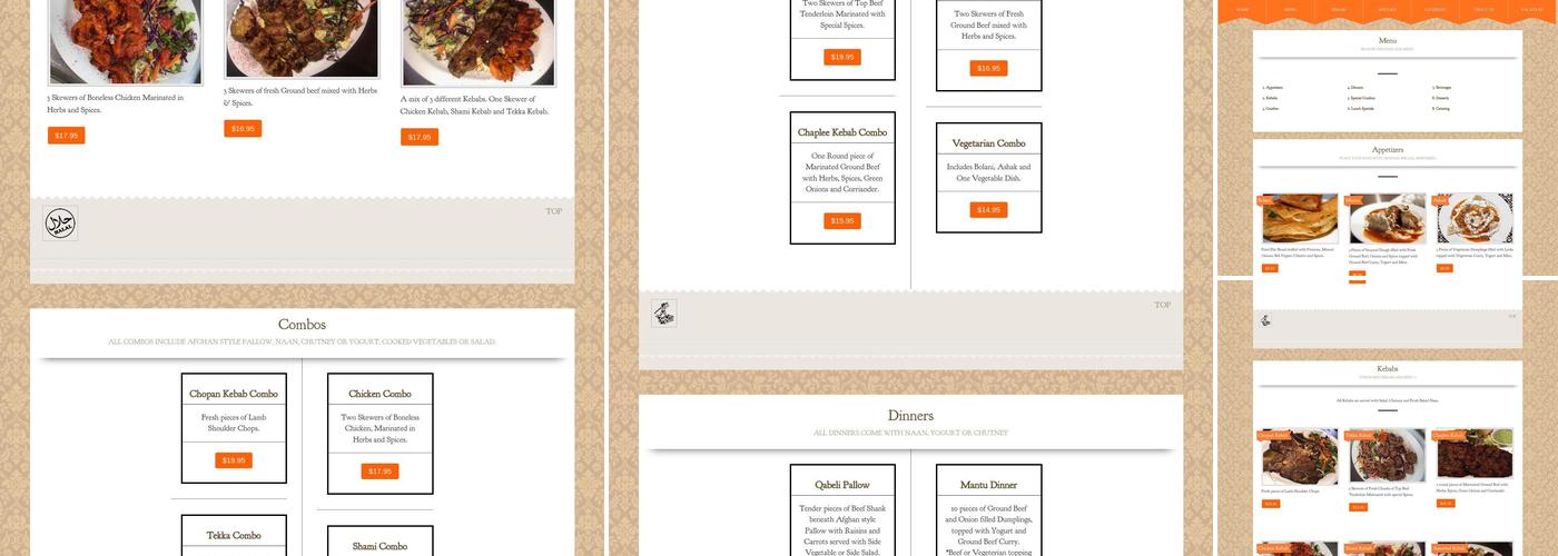 Afghan Chopan Bakery & Diner Menu