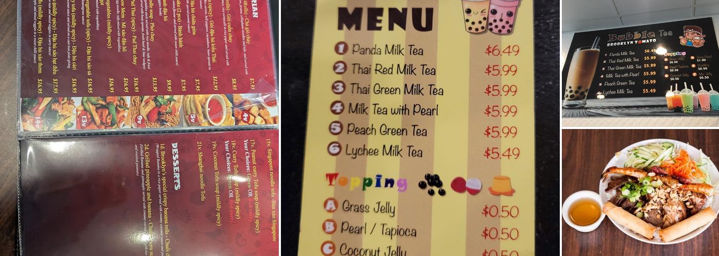 Brooklyn Tomato Menu