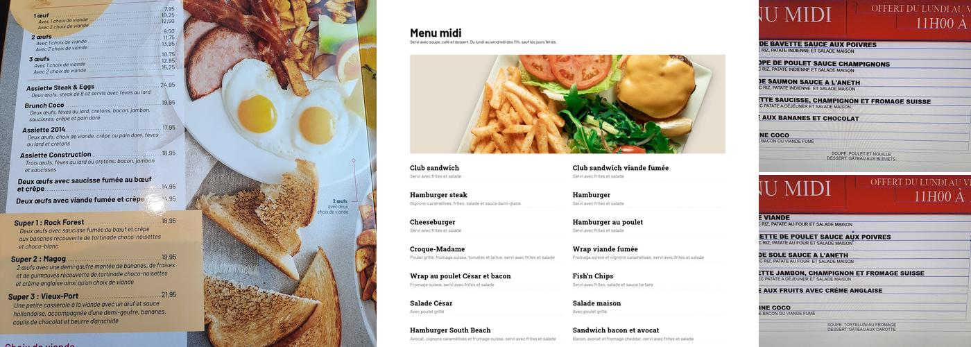 Coco Frutti Magog Menu