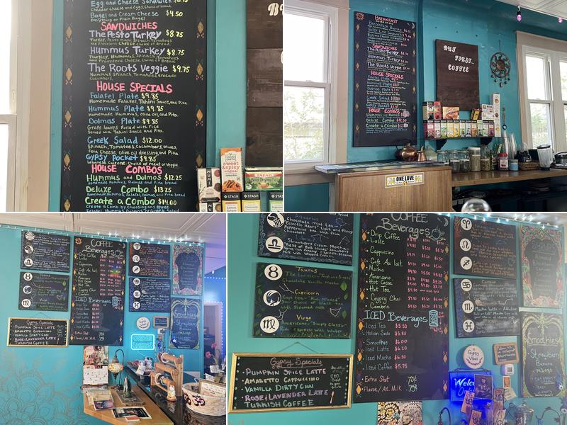 Gypsy House Cafe Menu