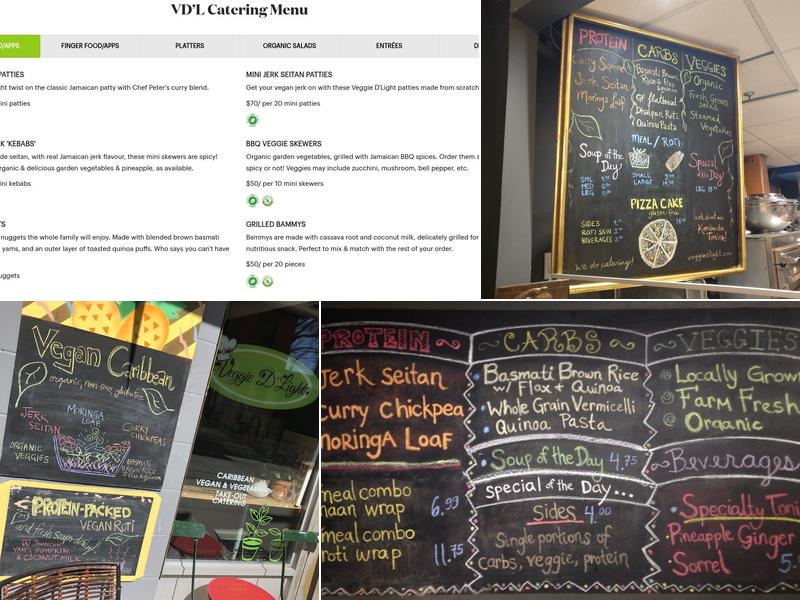 Veggie D’Light Menu