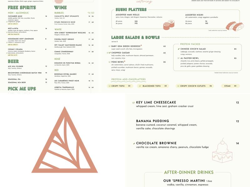 PLANTA Menu
