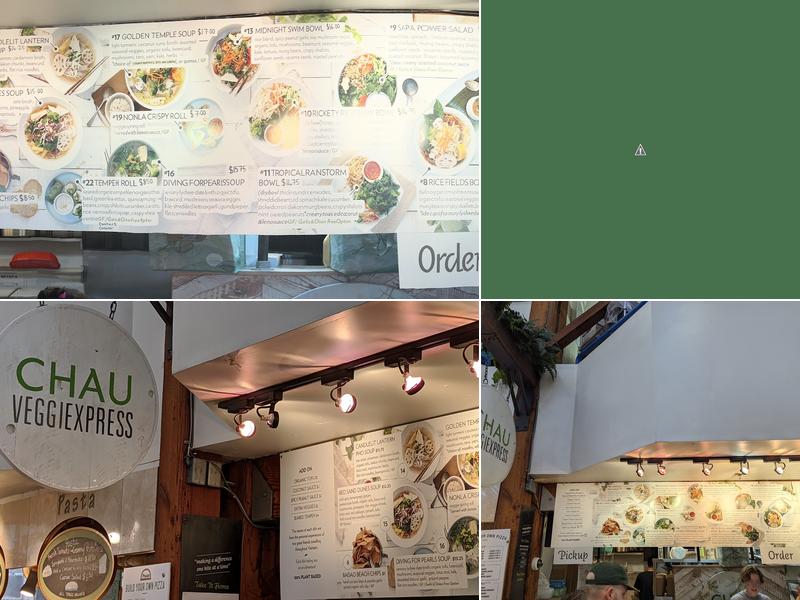 Chau Veggie Express Menu