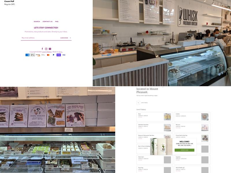 LEVEL V BAKERY Menu