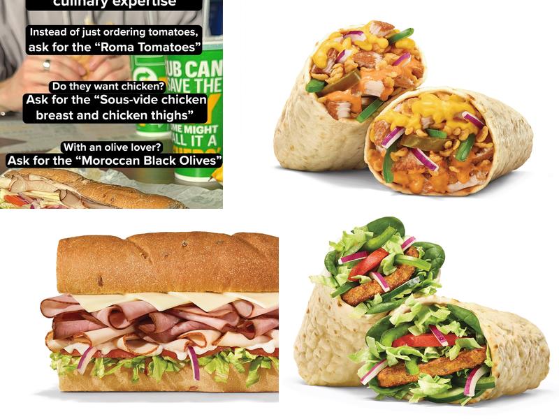 Subway Menu