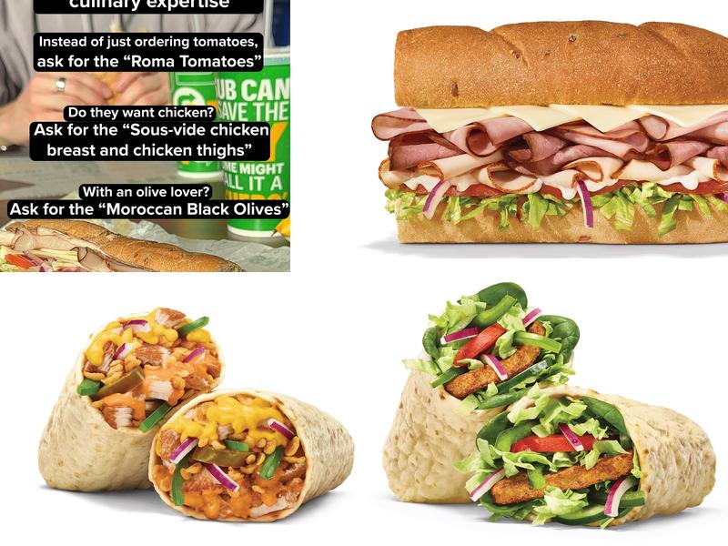 Subway Menu