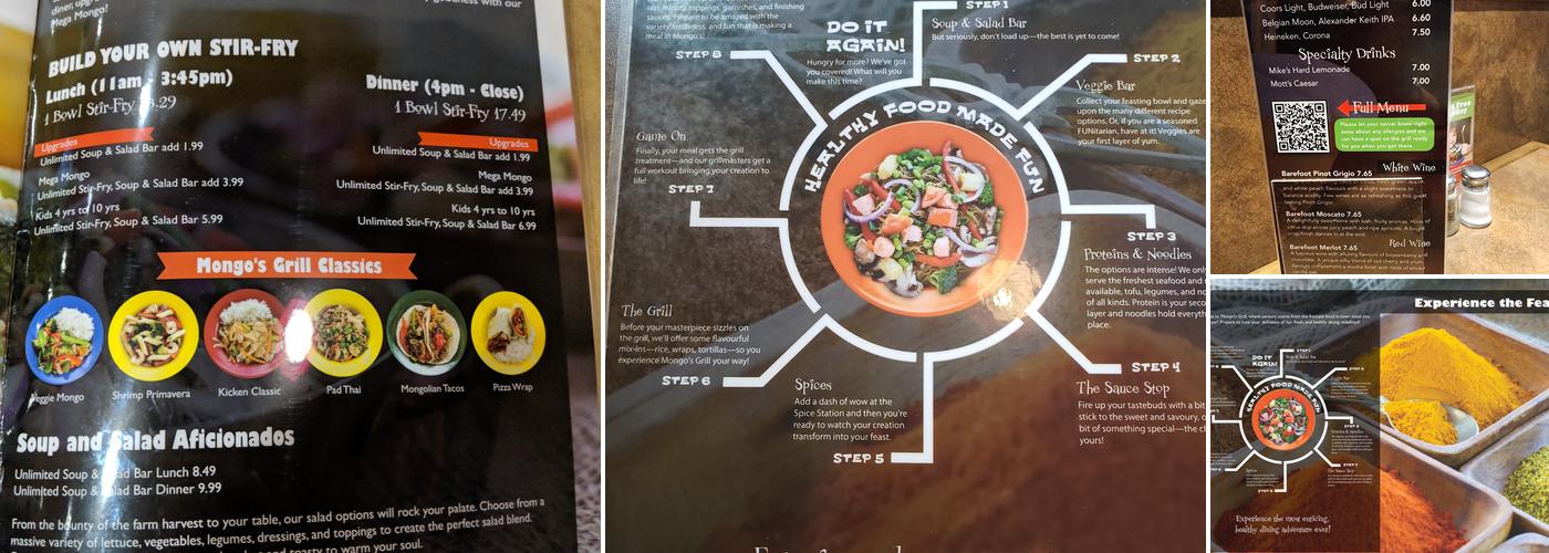 Mongo's Grill Menu