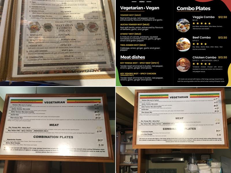 Messob Ethiopian Cuisine Menu