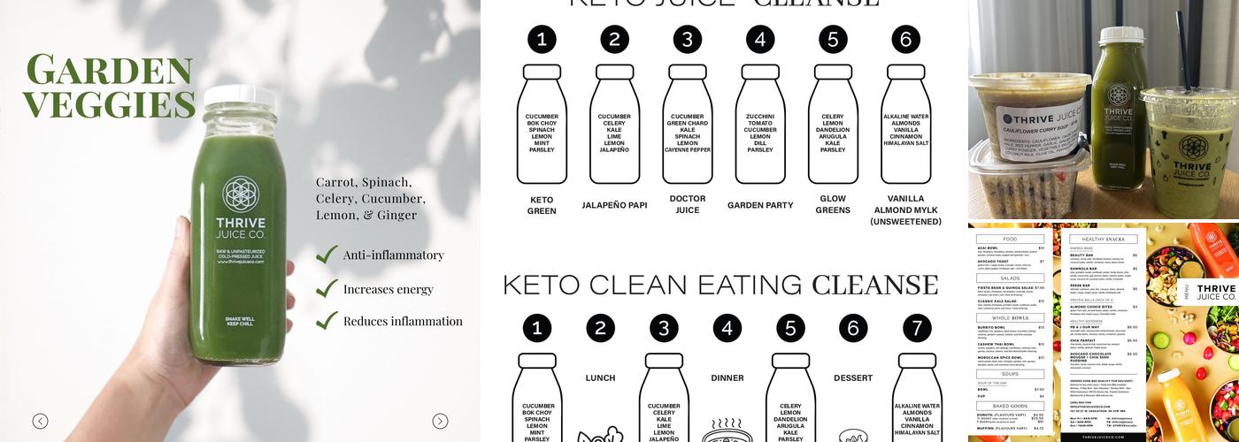 Thrive Juice Co. Menu