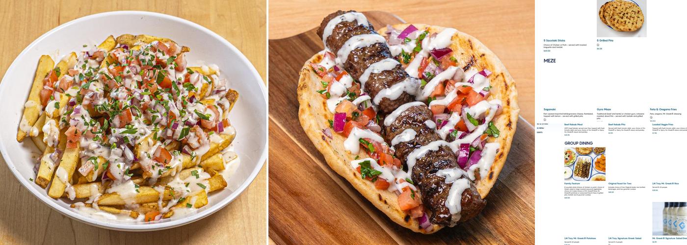 Mr. Greek Menu