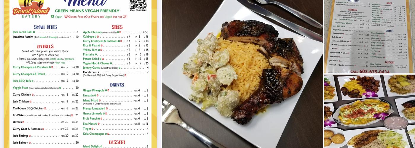 Desert Island Eatery Menu