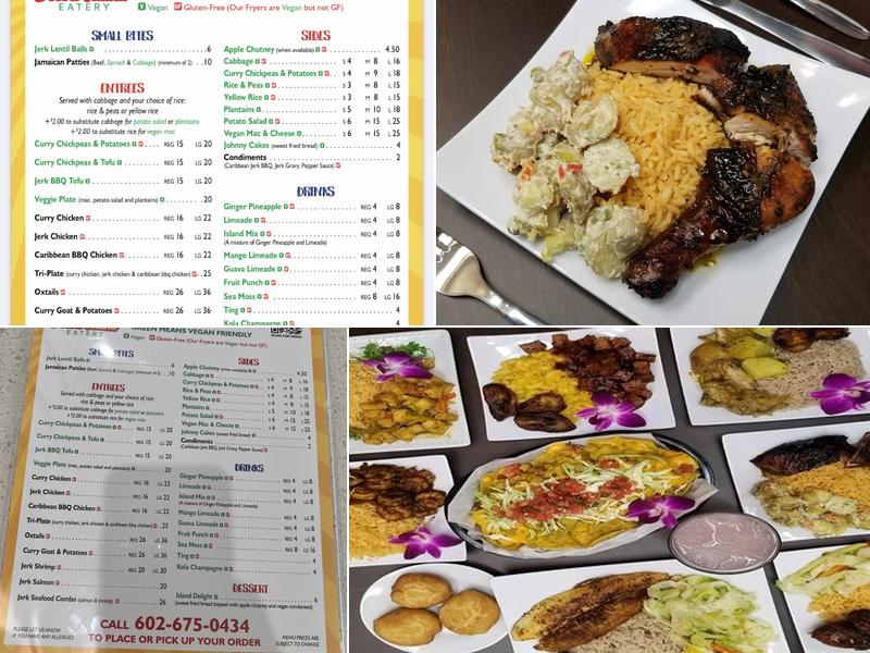 Desert Island Eatery Menu