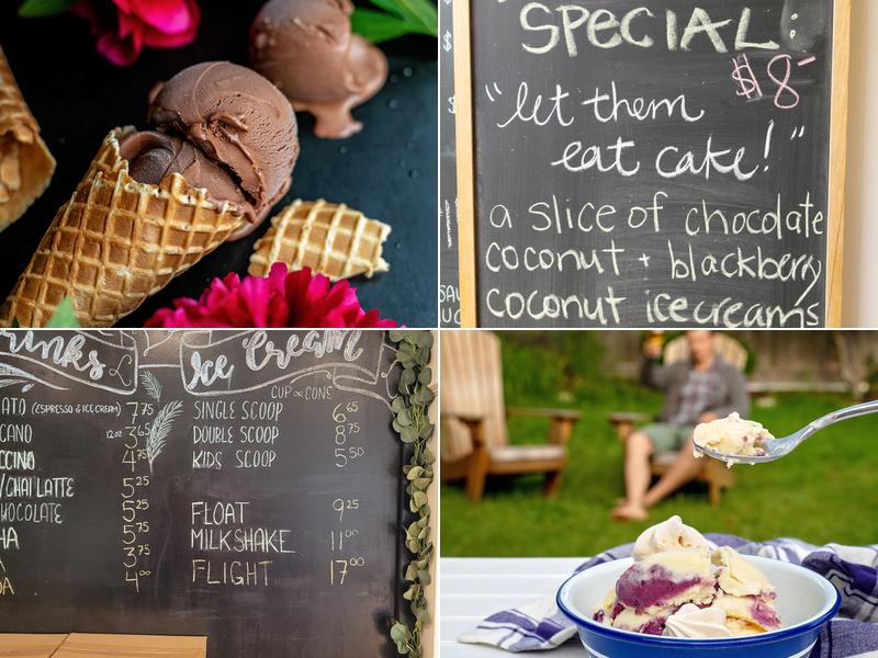 Blue Spruce Ice Cream Menu