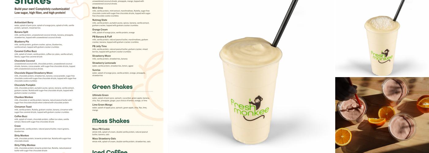 The Fresh Monkee - Southington Menu