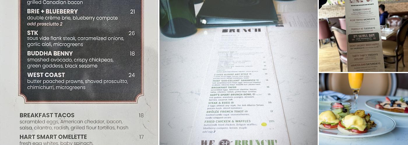 Hart's Table & Bar Menu