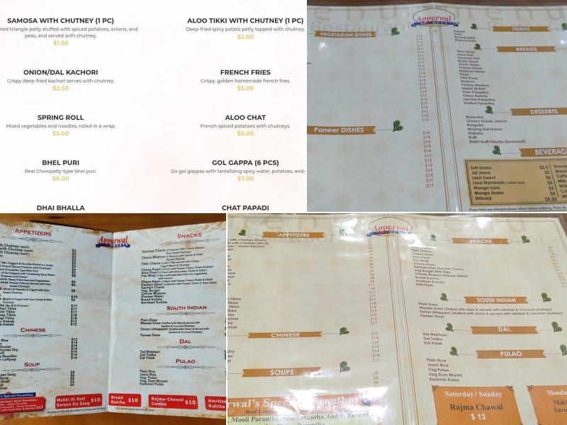 Aggarwal Sweets Menu