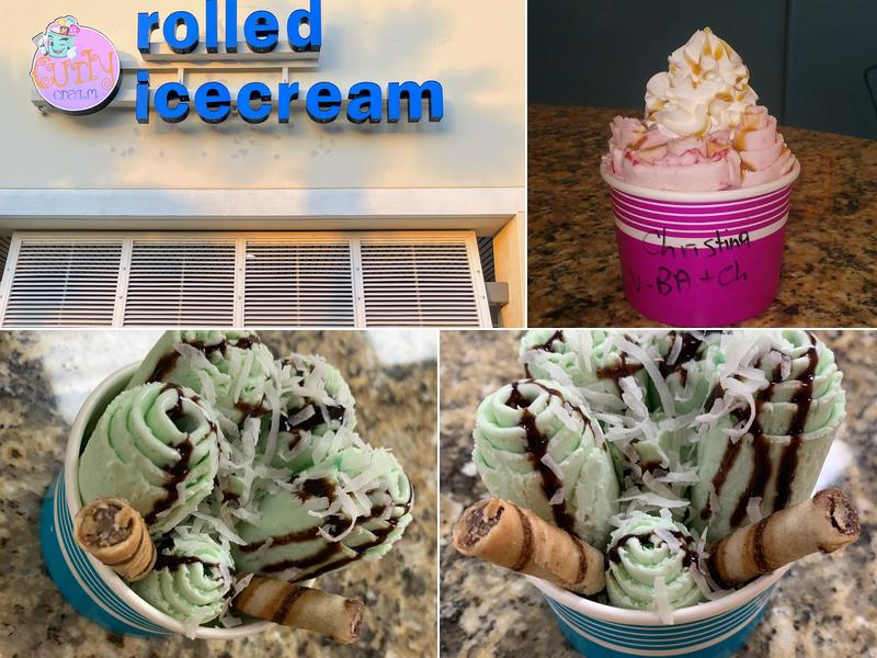 Curly Cream Rolled Icecream