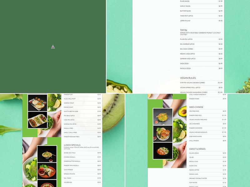 Veggie Paradise - Vegan Restaurant Menu