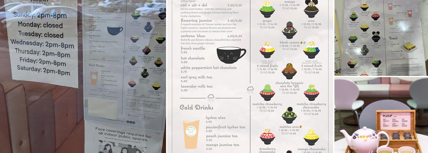 Snowies Bingsu Menu
