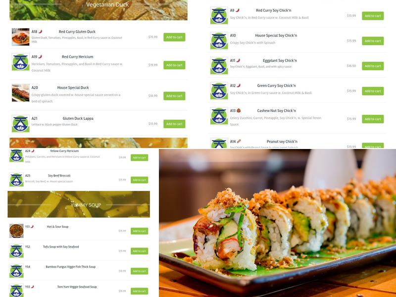 Tenon Vegetarian Cuisine Menu