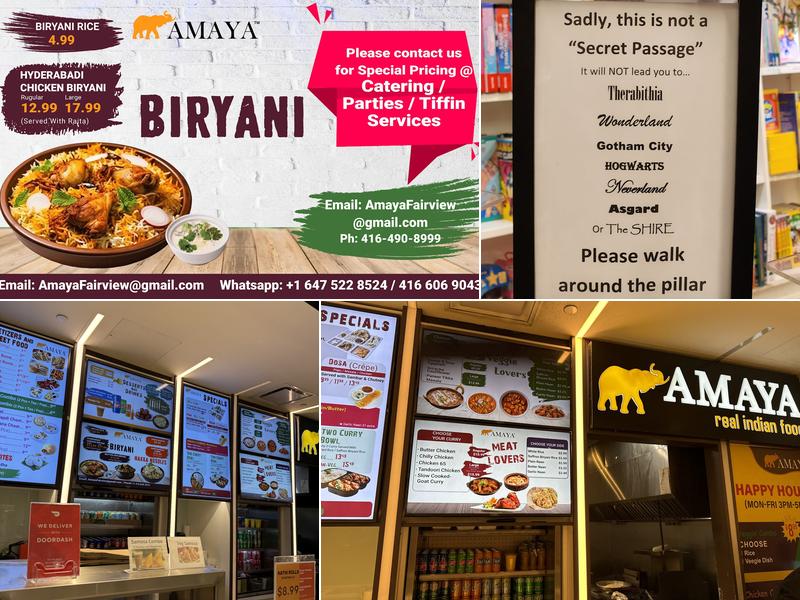 AMAYA real Indian Food Menu