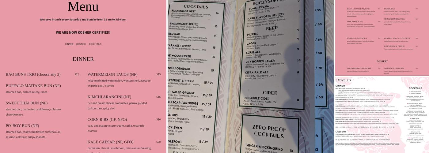 Ladybird Menu