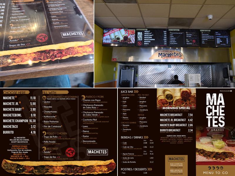 Machetes Menu