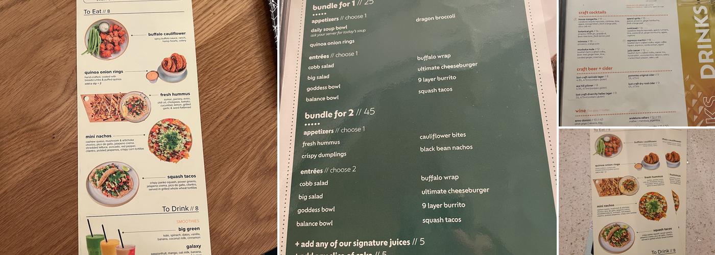 Fresh Kitchen + Juice Bar Menu