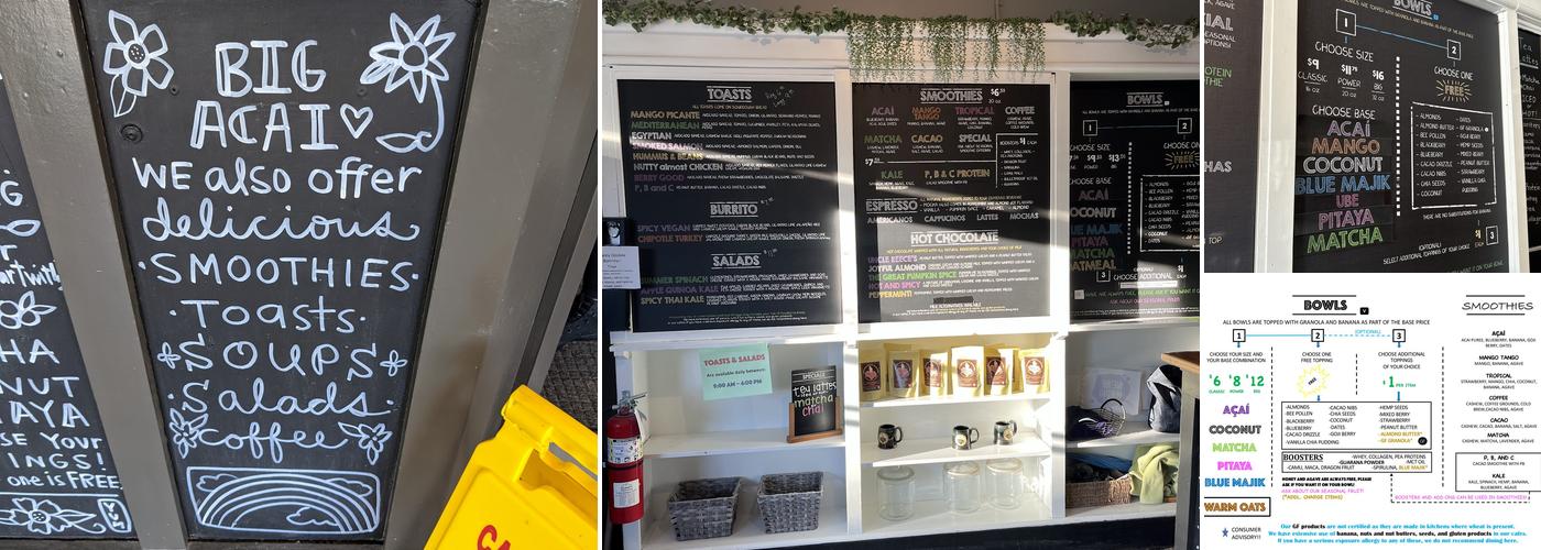 Big Acai Bowl - West Des Moines Menu