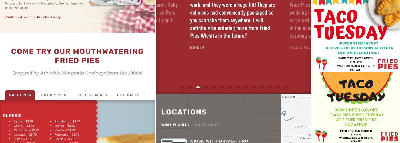 Arbuckle Mountain Fried Pies Menu